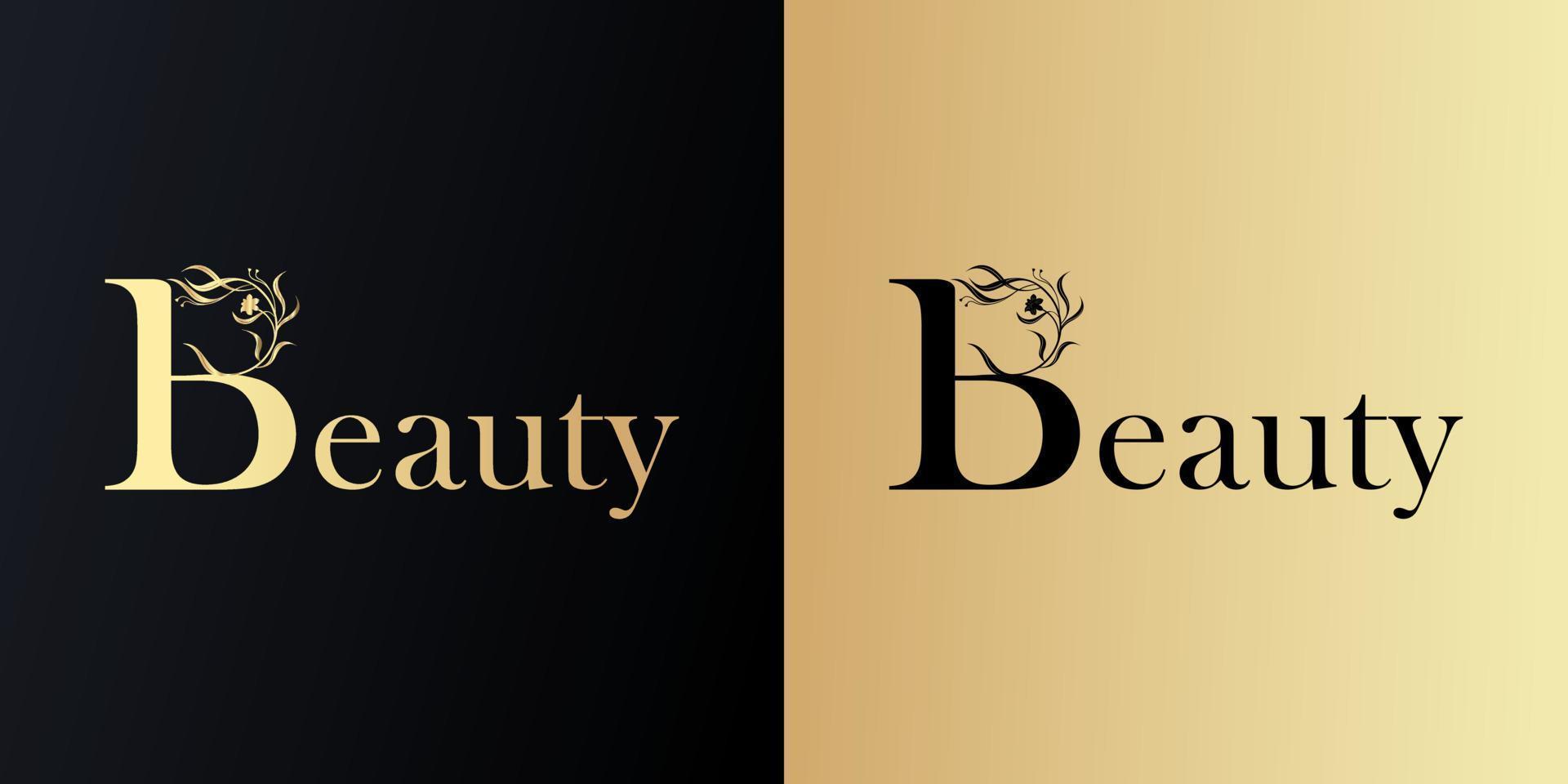 design de logotipo de beleza criativa, vetor livre