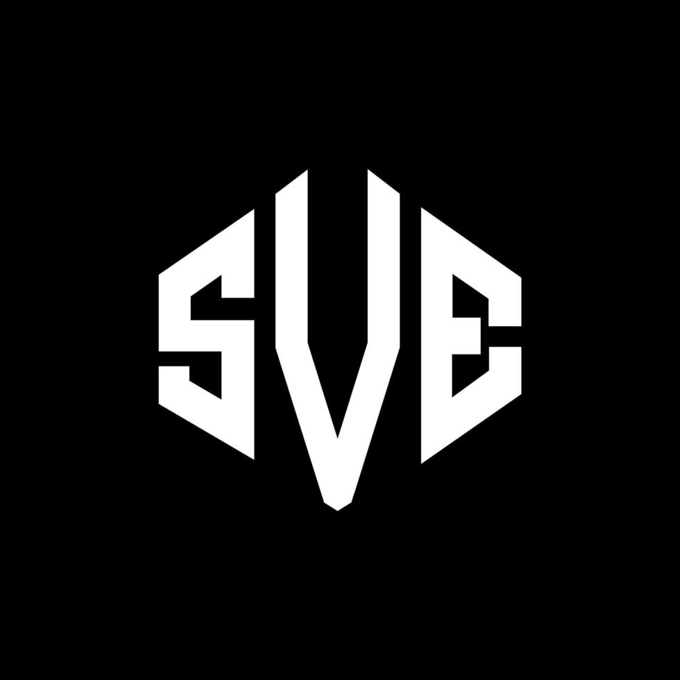 design de logotipo de carta svf com forma de polígono. svf polígono e design de logotipo em forma de cubo. modelo de logotipo de vetor hexágono svf cores brancas e pretas. svf monograma, logotipo de negócios e imóveis.