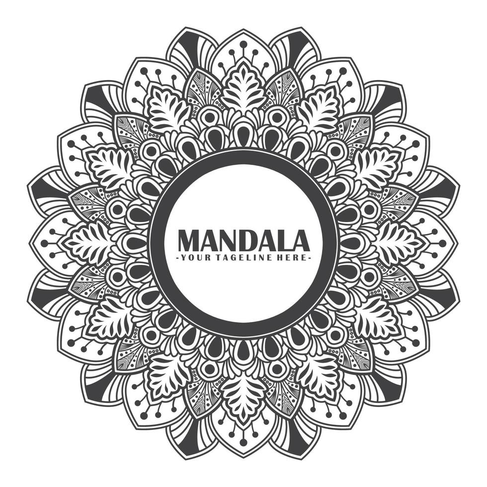 fundo de design de mandala ornamental vetor