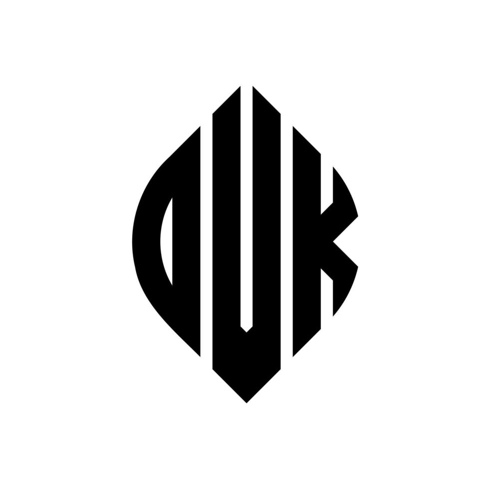 design de logotipo de carta de círculo ovk com forma de círculo e elipse. letras de elipse ovk com estilo tipográfico. as três iniciais formam um logotipo circular. ovk círculo emblema abstrato monograma carta marca vetor. vetor