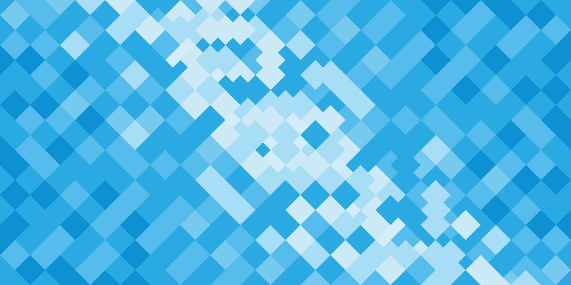 fundo de mosaico azul abstrato do modelo de mosaico de formas geométricas vetor