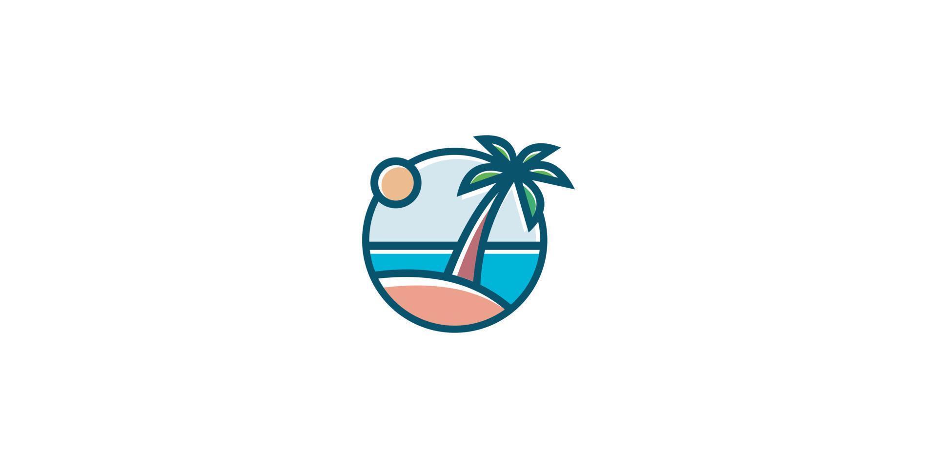 design de vetor de logotipo de palmeira