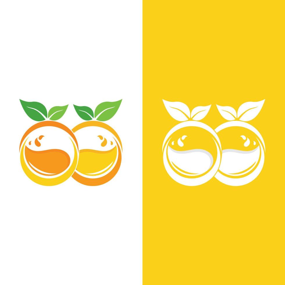 design de logotipo laranja vetor