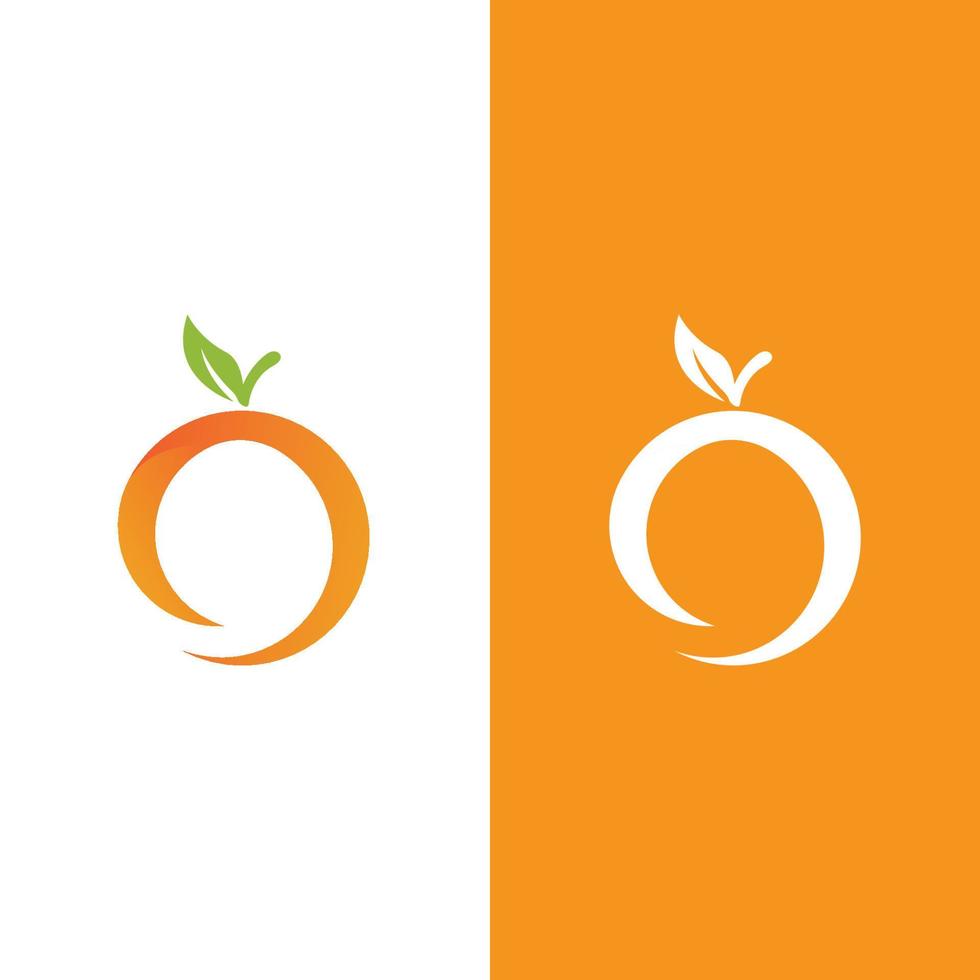 design de logotipo laranja vetor