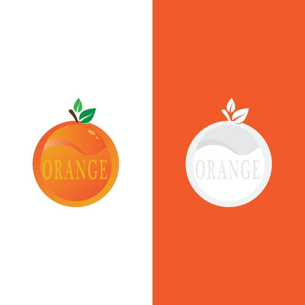 design de logotipo laranja vetor