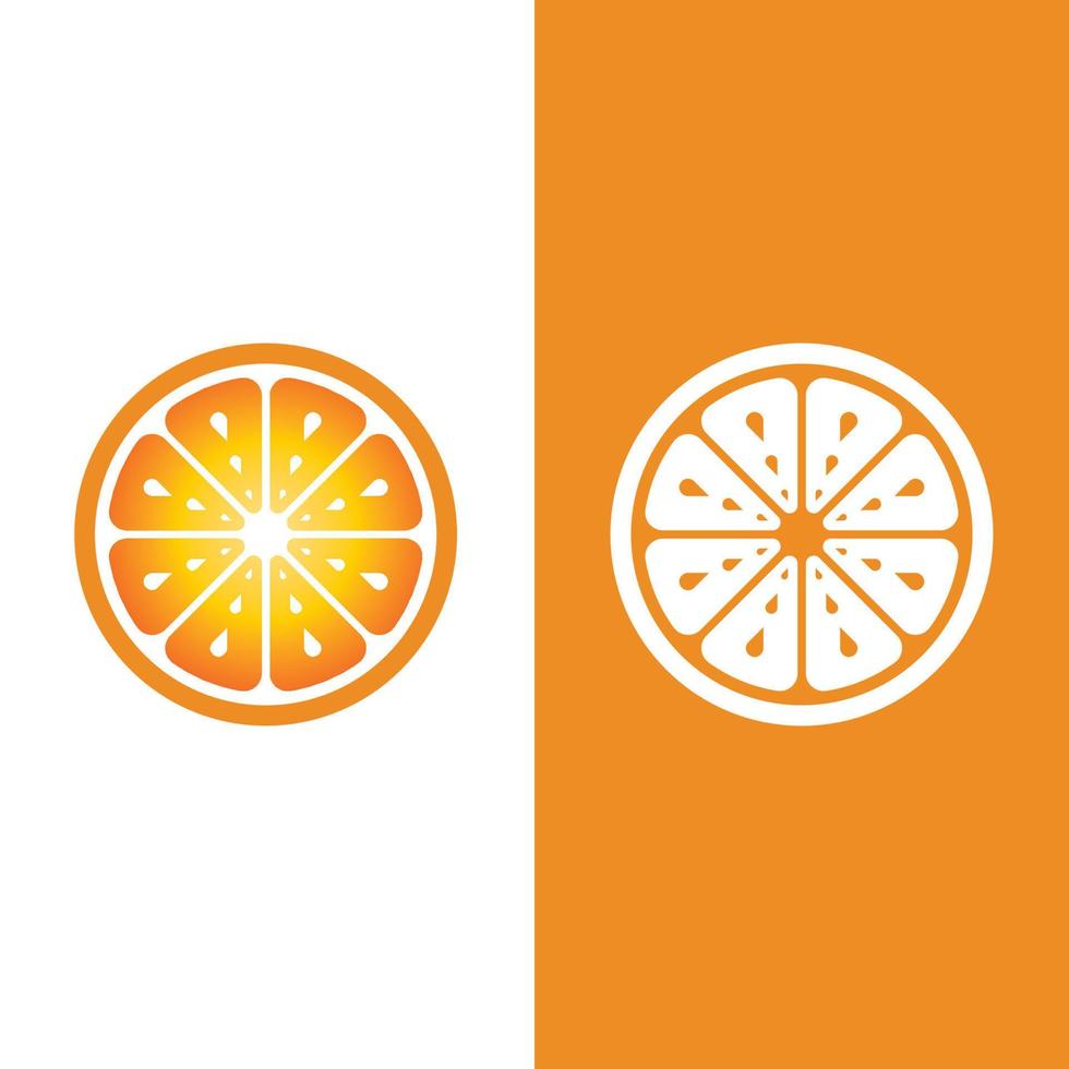 design de logotipo laranja vetor