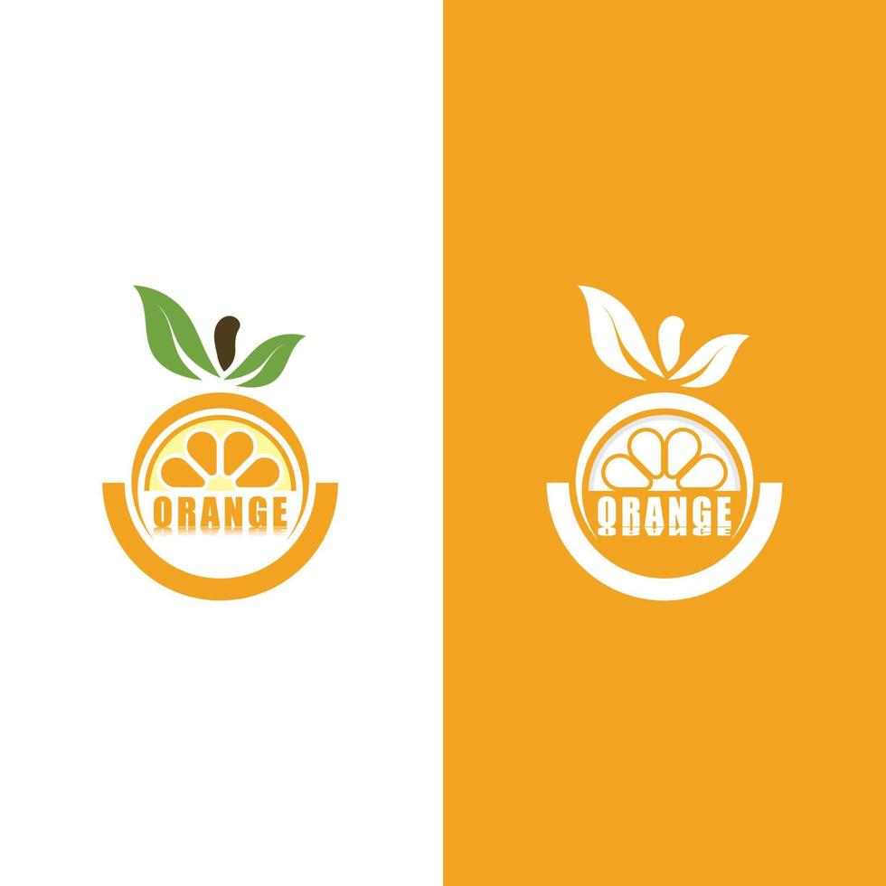 design de logotipo laranja vetor