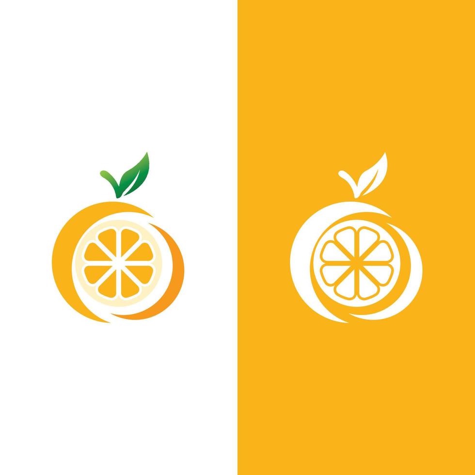 design de logotipo laranja vetor