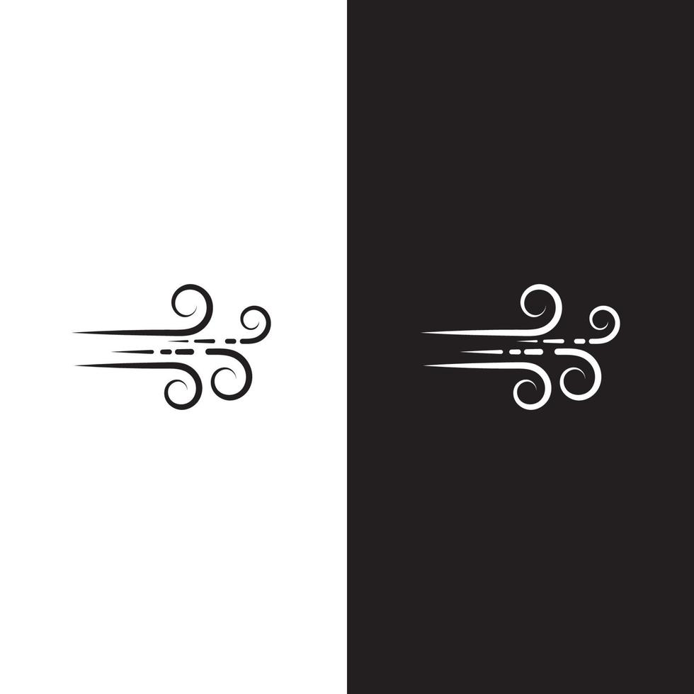 design de ilustração vetorial de ícone de vento vetor