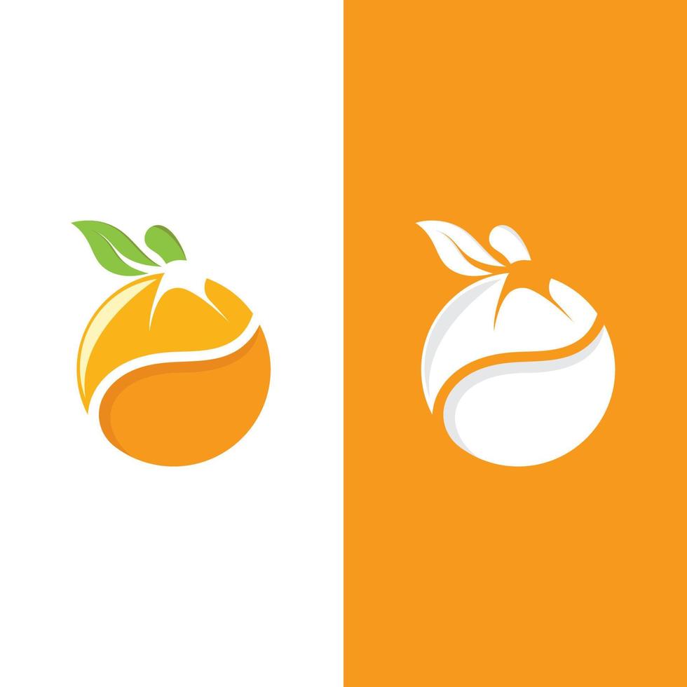 design de logotipo laranja vetor