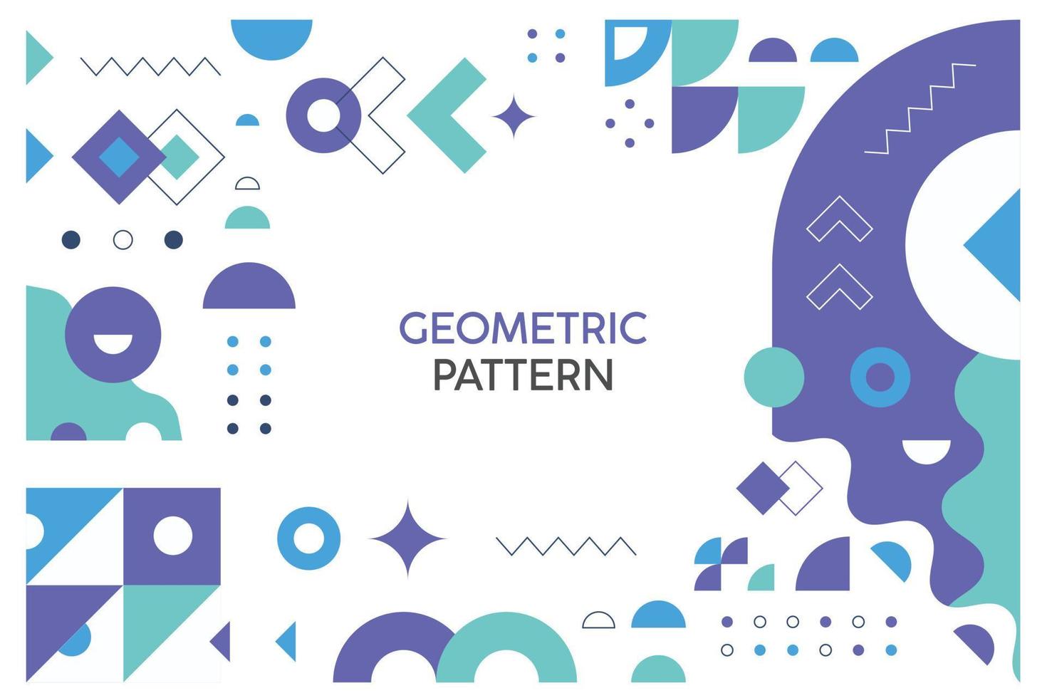 design plano com fundo de conceito geométrico grátis vetor