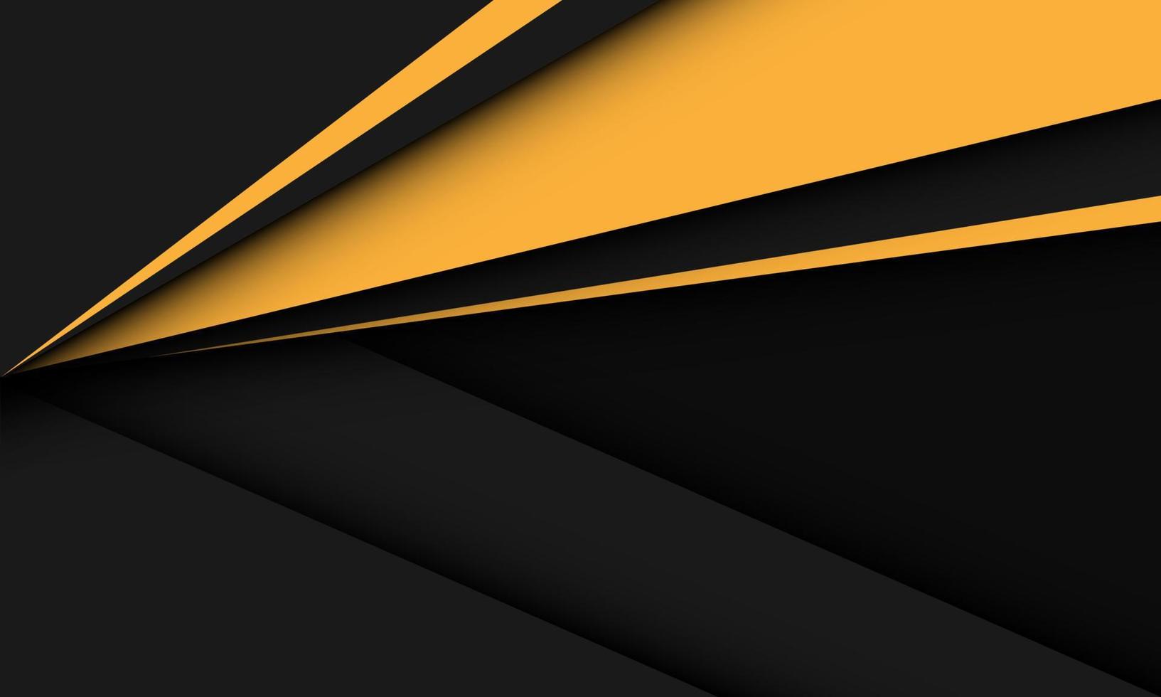 direção de seta triângulo amarelo abstrato dinâmico no design de sombra preta cinza moderno vetor de fundo futurista