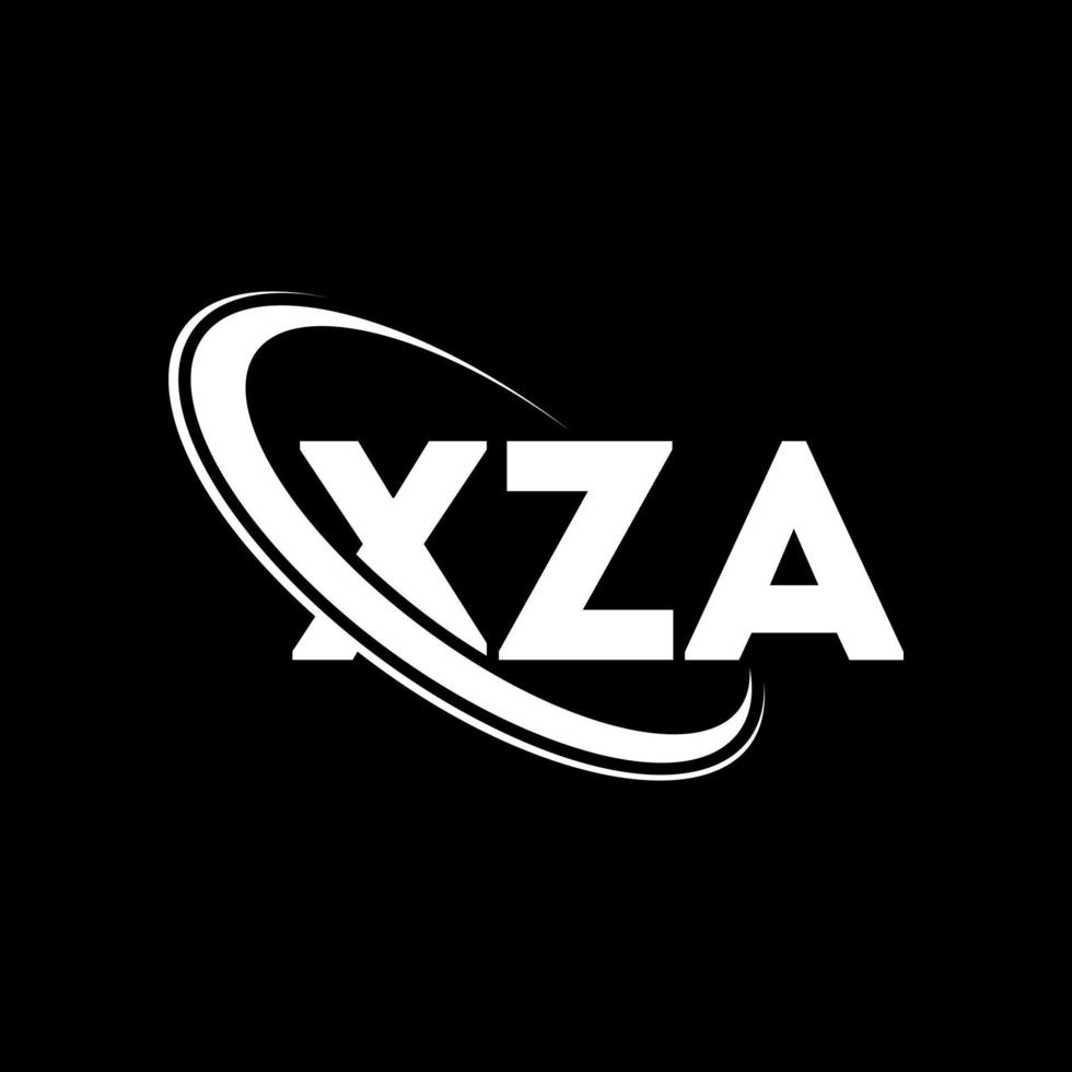 logotipo xza. letra xza. design de logotipo de letra xza. iniciais xza logotipo ligado com círculo e logotipo monograma em maiúsculas. tipografia xza para marca de tecnologia, negócios e imóveis. vetor