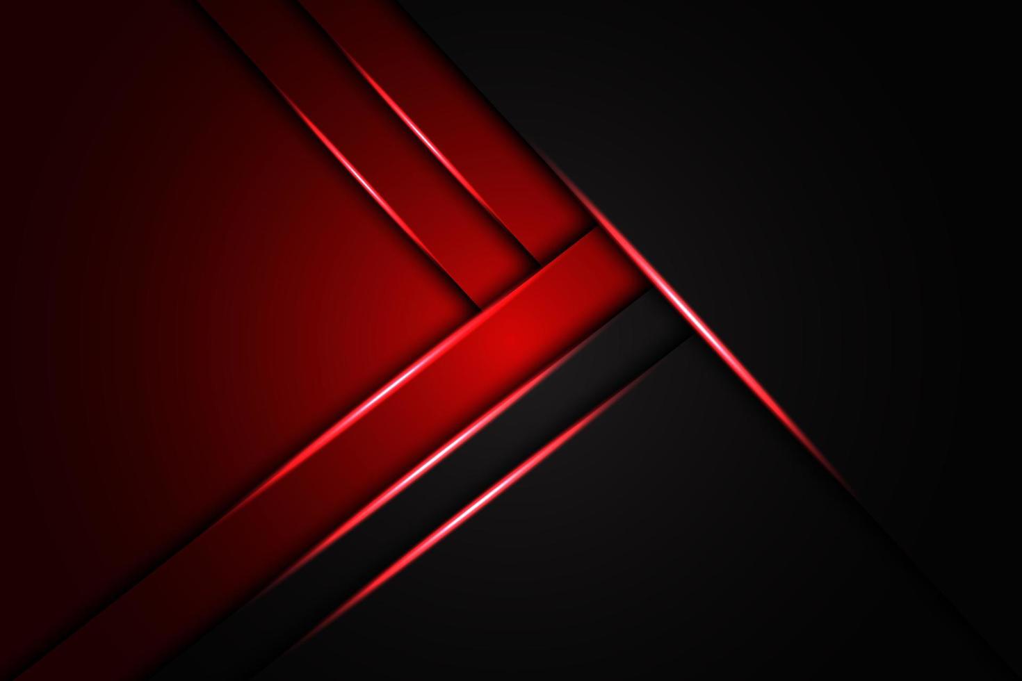 luz vermelha abstrata na textura metálica preta com design de texto simples fundo futurista de luxo moderno vetor eps10