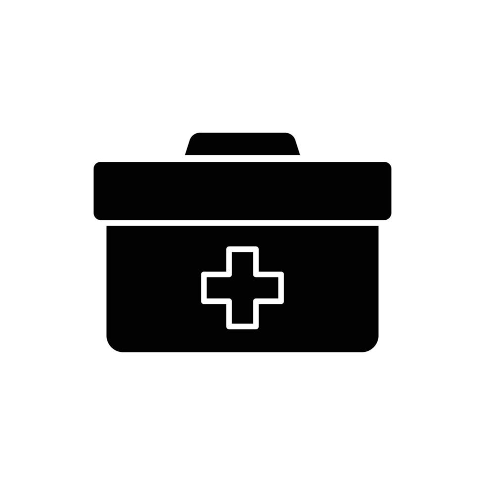 Caixa de armazenamento de medicamentos com desenho de linha de