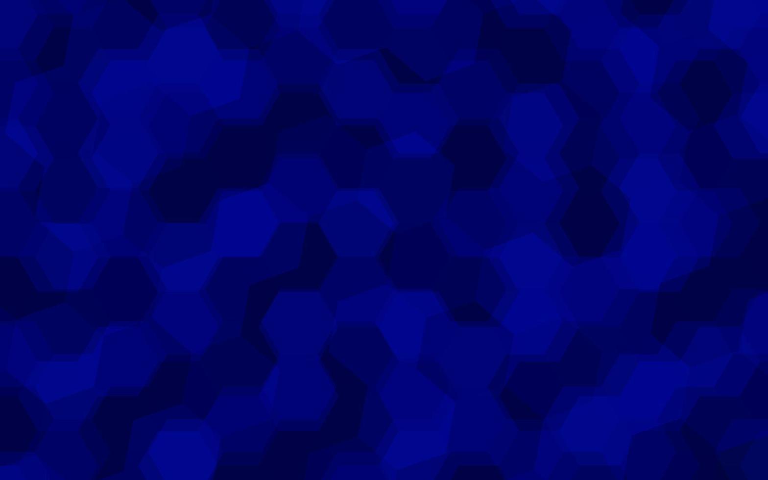 fundo gradiente abstrato azul escuro com hexágonos. ilustração vetorial. vetor