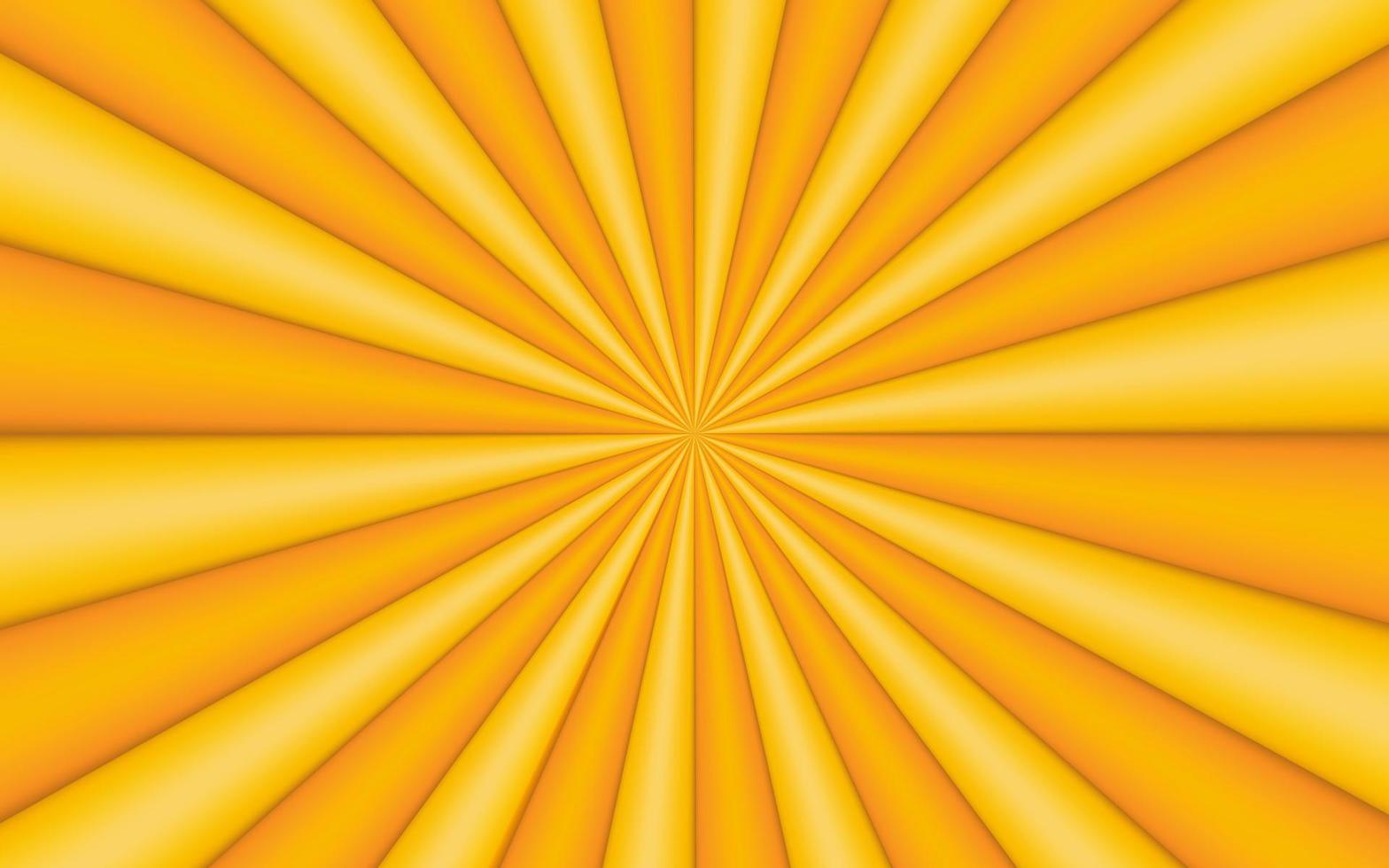 raios de sol estilo vintage retrô em fundo amarelo, padrão em quadrinhos com fundo 3d sunburst. raios. ilustração vetorial de banner de verão vetor