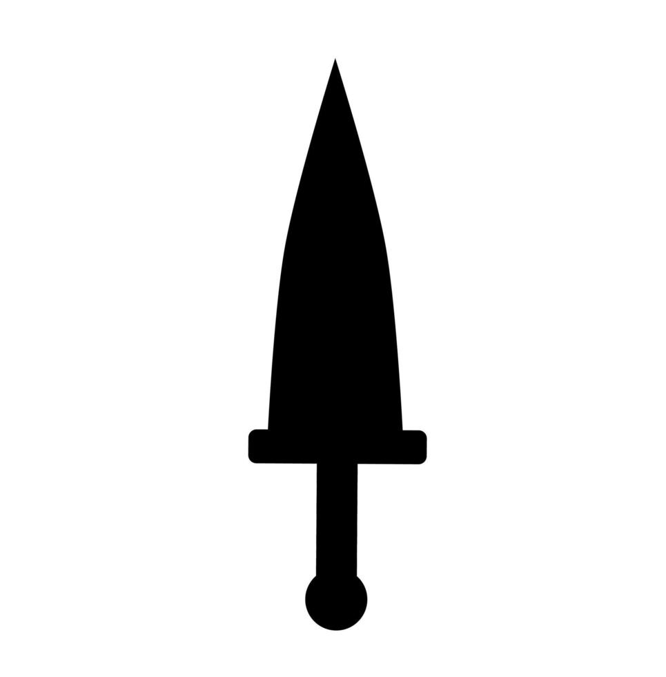 ícone de arma de punhal vetor