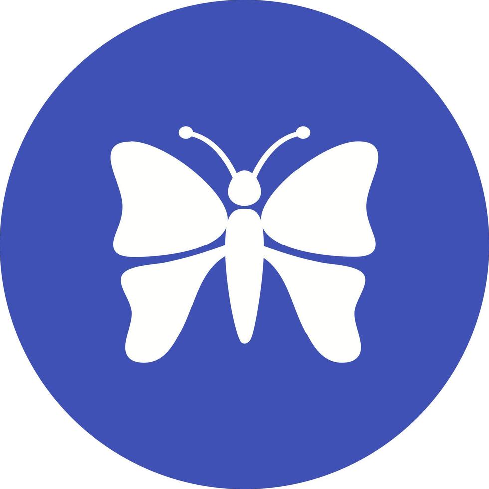ícone de fundo de círculo de borboleta vetor