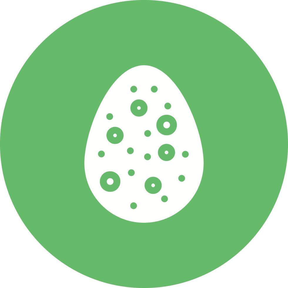 ovo de páscoa vii ícone de fundo do círculo vetor