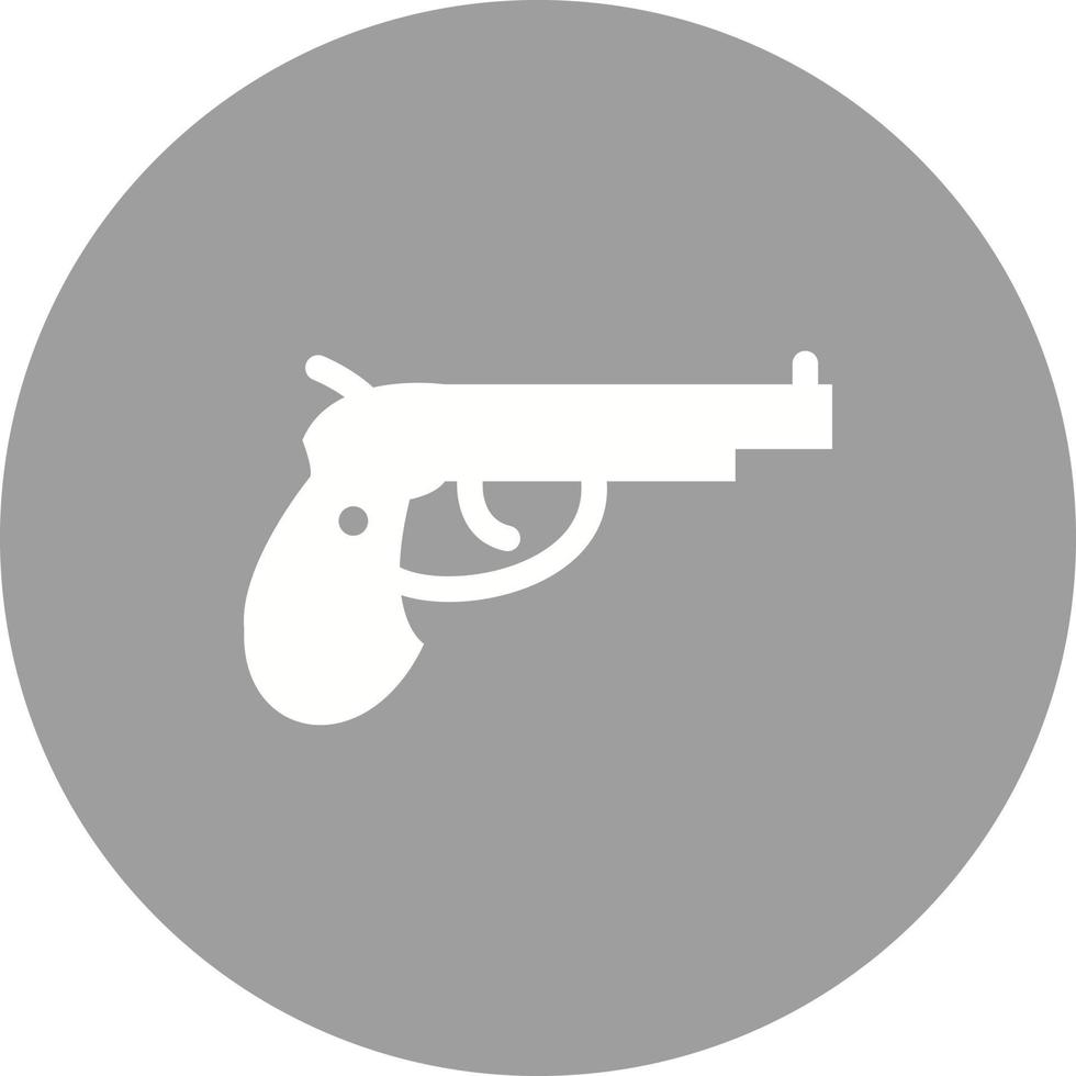ícone de fundo do círculo de pistola vetor