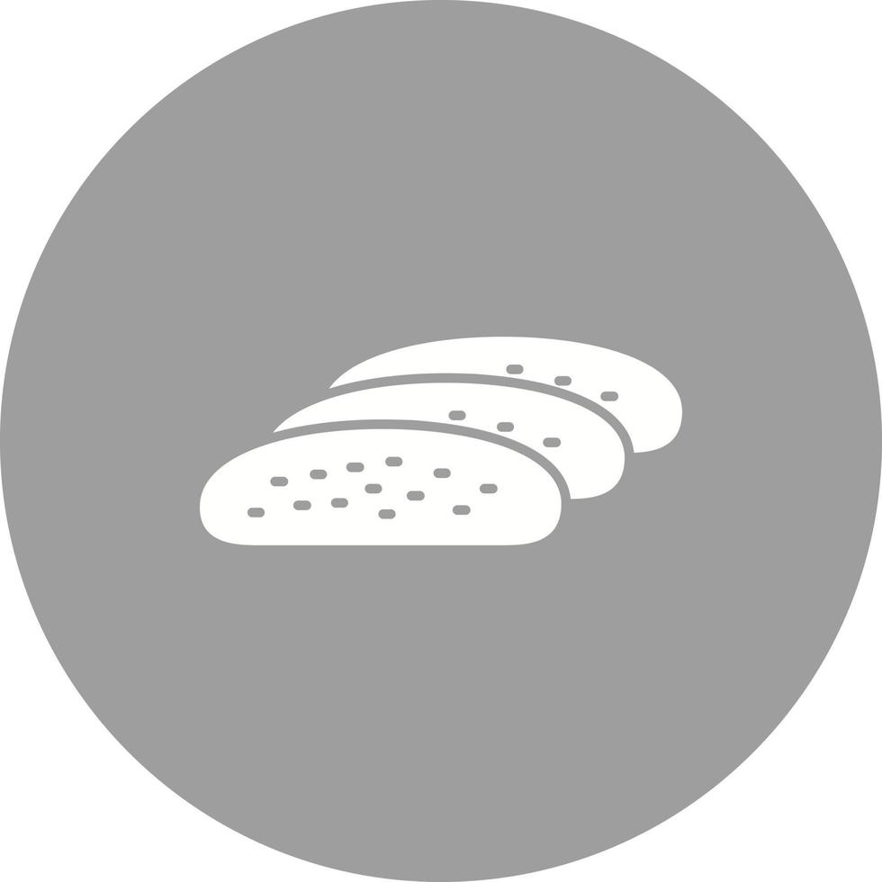 ícone de fundo do círculo de biscoito vetor