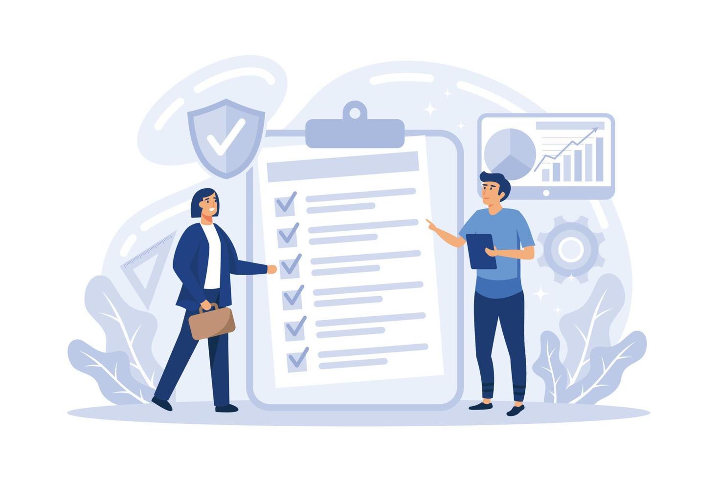 conceito de benchmarking. idéia de desenvolvimento e melhoria de negócios. comparar a qualidade com as empresas concorrentes. vetor