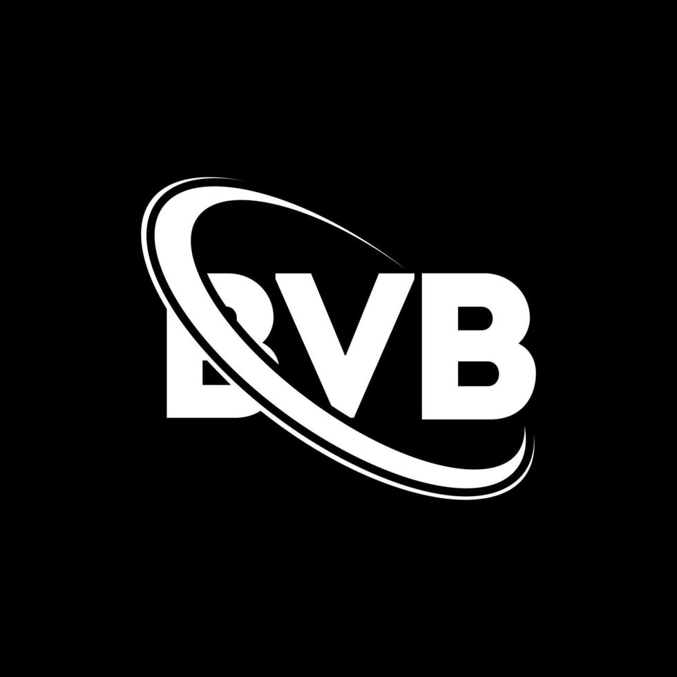 logotipo bvb. carta bv. design de logotipo de carta bvb. iniciais bvb logotipo ligado com círculo e logotipo monograma maiúsculo. tipografia bvb para marca de tecnologia, negócios e imóveis. vetor