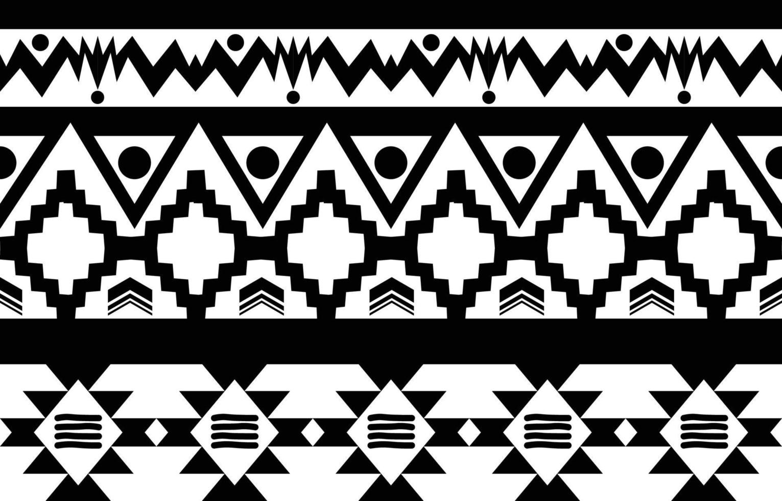 tribal preto e branco abstrato padrão geométrico étnico para ilustração de fundo ou wallpaper.vector para imprimir padrões de tecido, tapetes, camisas, fantasias, turbante, chapéus, cortinas. vetor