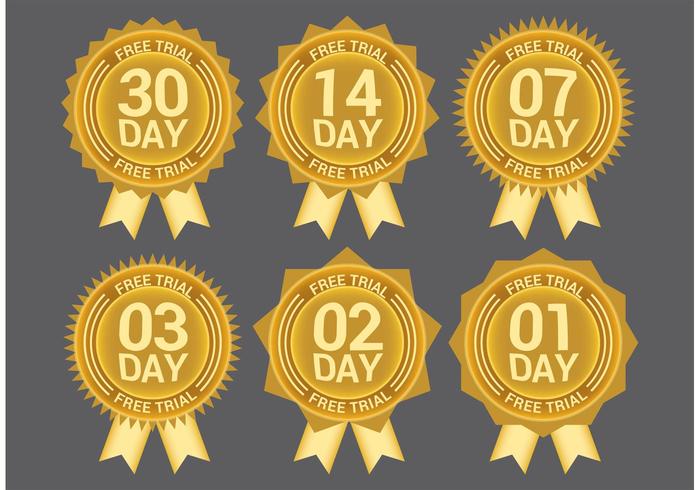 30 Day Free Trial Vectors