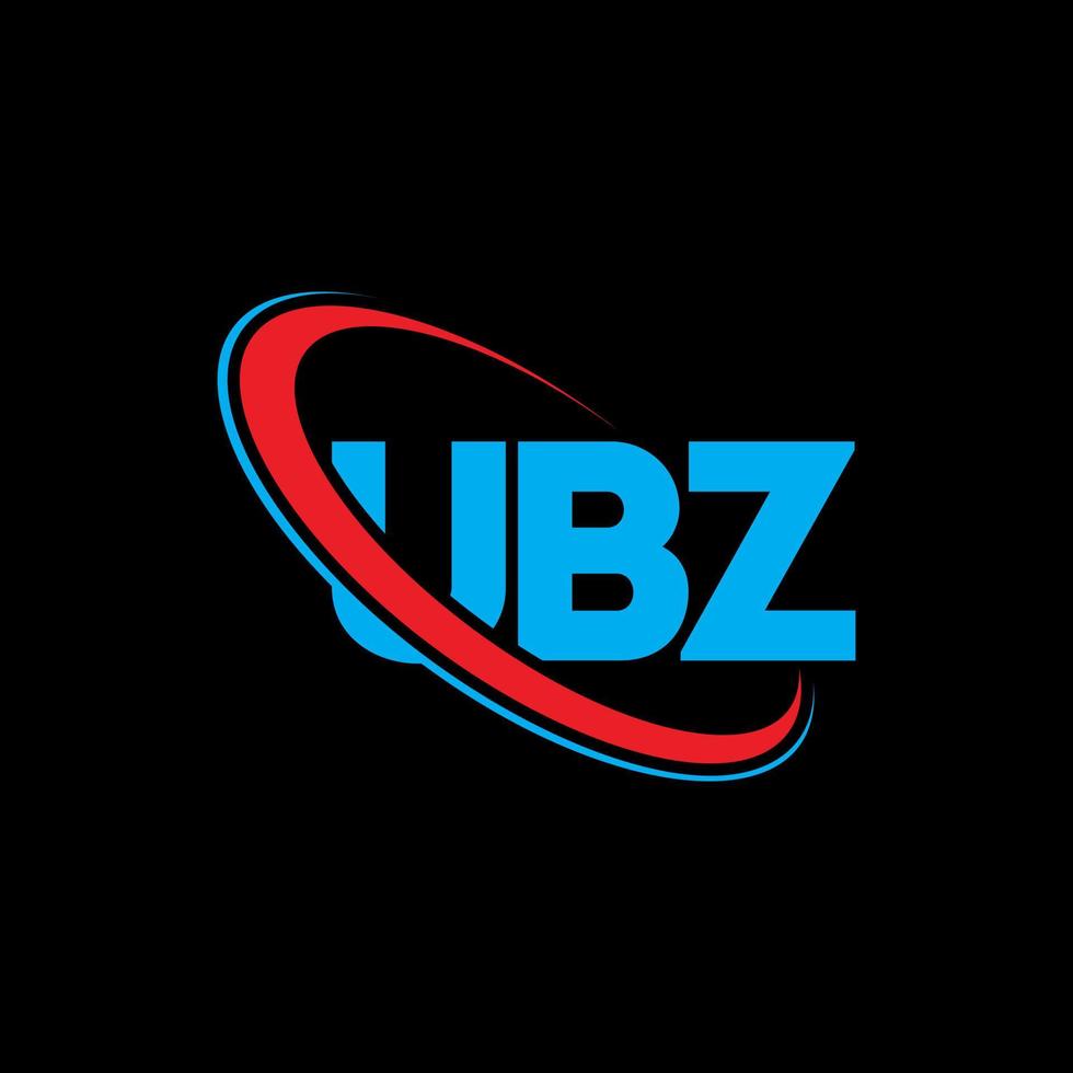 logotipo da ub. carta ub. design de logotipo de letra ubz. iniciais ubz logotipo ligado com círculo e logotipo monograma em maiúsculas. tipografia ubz para tecnologia, negócios e marca imobiliária. vetor