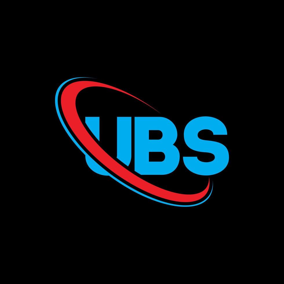 logotipo ubs. carta de ubs. design de logotipo de carta ubs. iniciais ubs logotipo ligado com círculo e logotipo monograma em maiúsculas. ubs tipografia para marca de tecnologia, negócios e imóveis. vetor