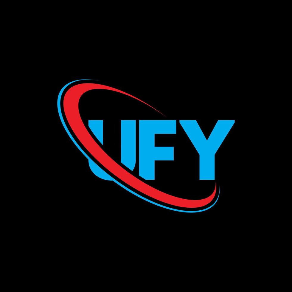 logotipo da ufv. carta ufv. design de logotipo de carta ufv. iniciais ufv logotipo ligado com círculo e logotipo monograma em caixa alta. tipografia ufv para marca de tecnologia, negócios e imóveis. vetor