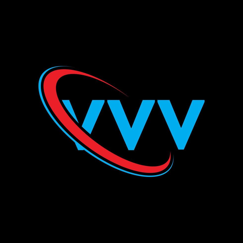 logotipo vv. carta vv. design de logotipo de carta vvv. iniciais vvv logotipo ligado com círculo e logotipo monograma em maiúsculas. tipografia vvv para marca de tecnologia, negócios e imóveis. vetor