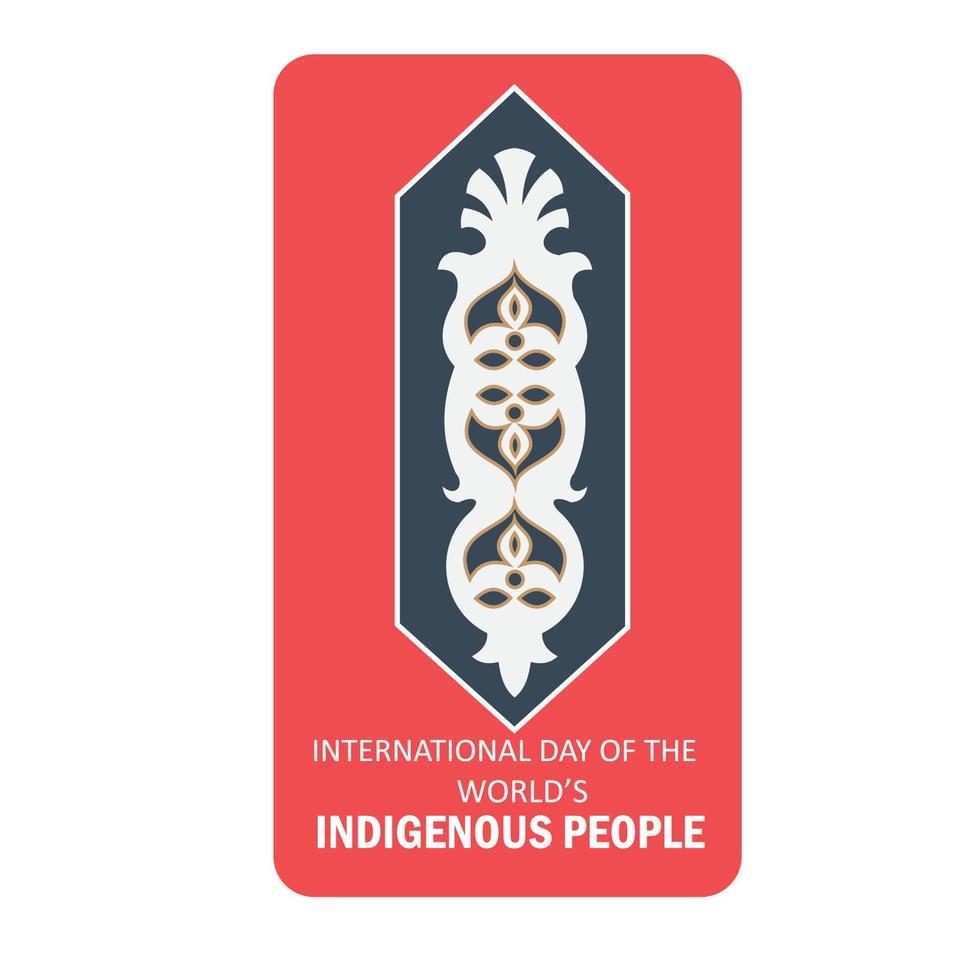 dia internacional do povo indígena mundial vetor