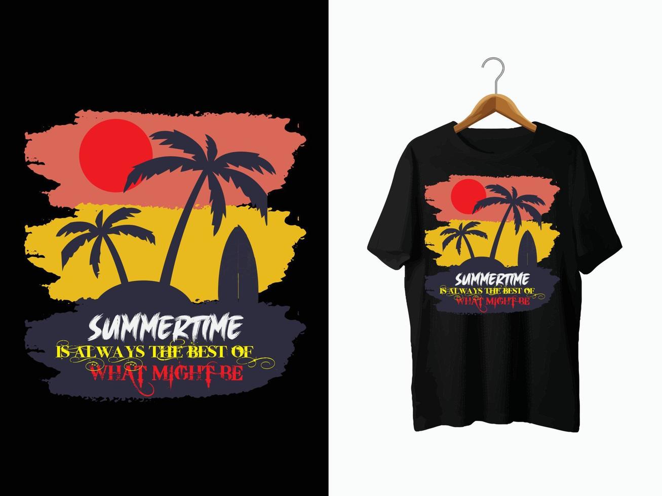 design de camiseta de verão. vetor