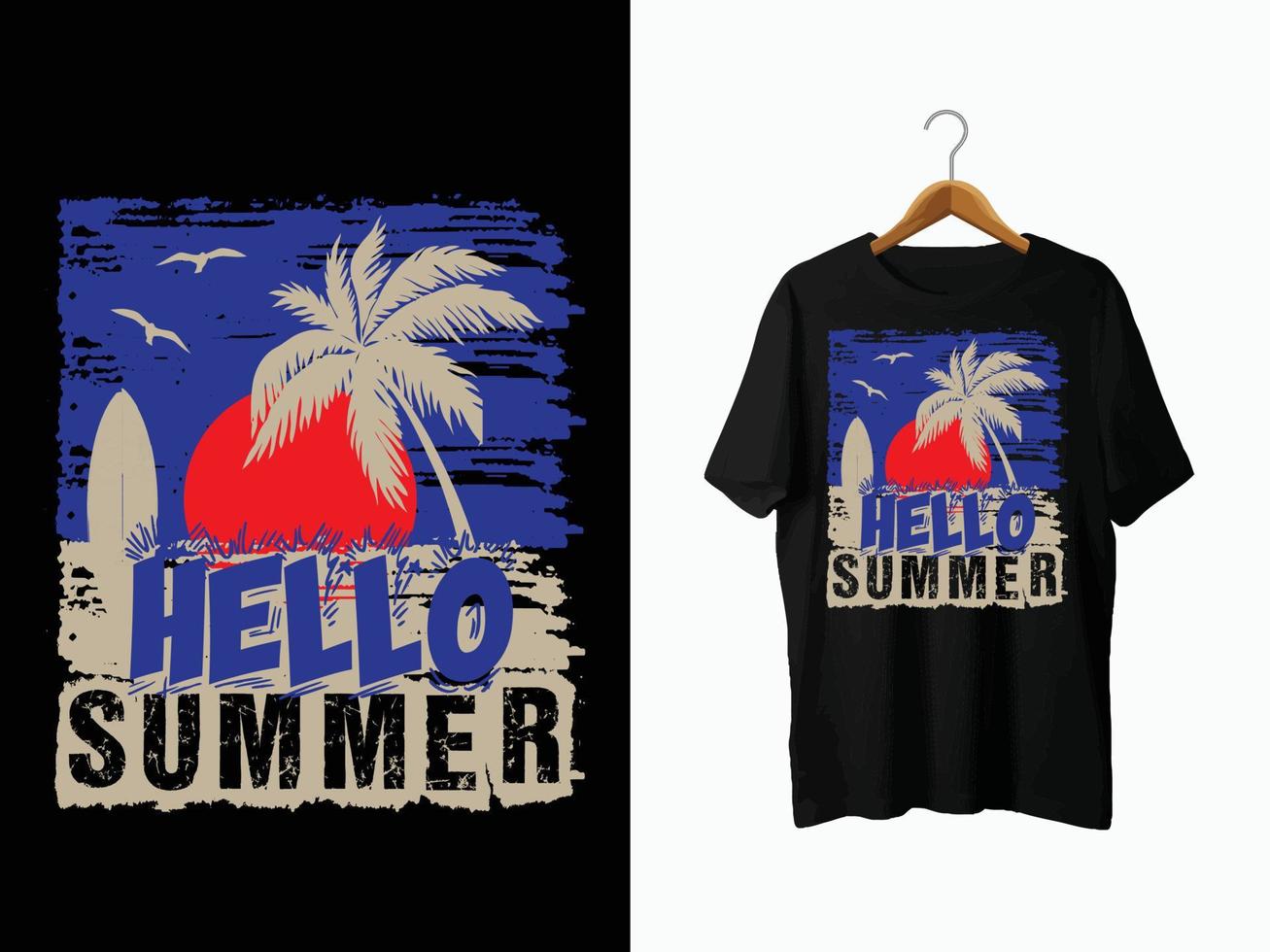 design de camiseta de verão. vetor