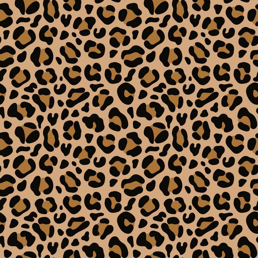 vetor de estampa de leopardo sem costura. fundo elegante para tecido, papel, roupas. padrão de animais.