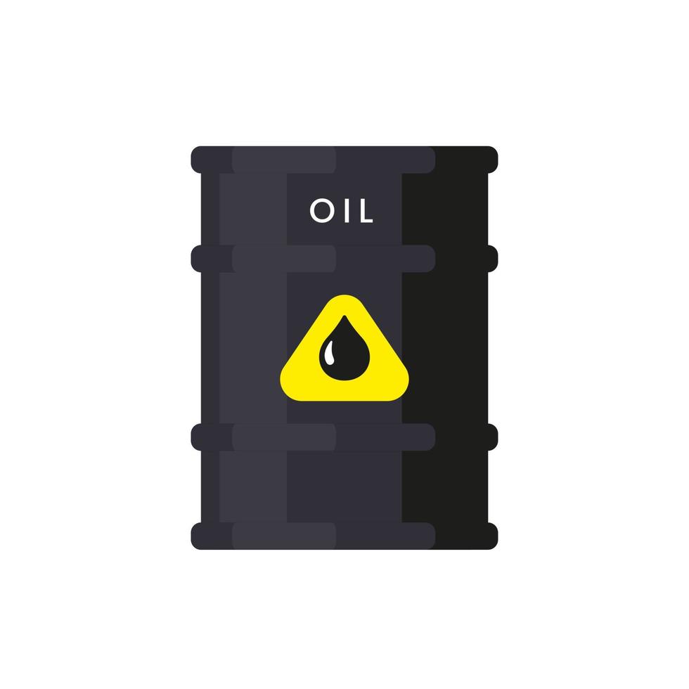 tambor de barril de óleo isolado vetor de estoque eps10. ilustração de ícone plano