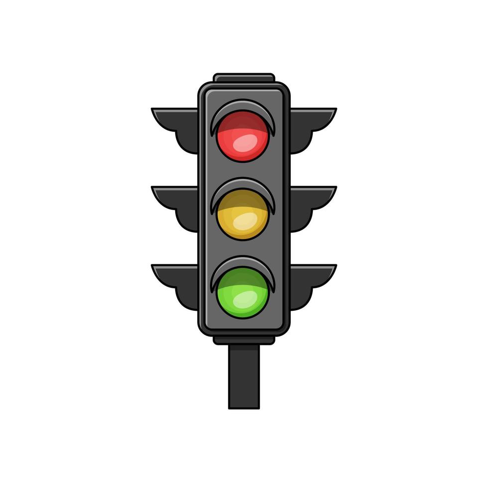vetor de semáforo isolado