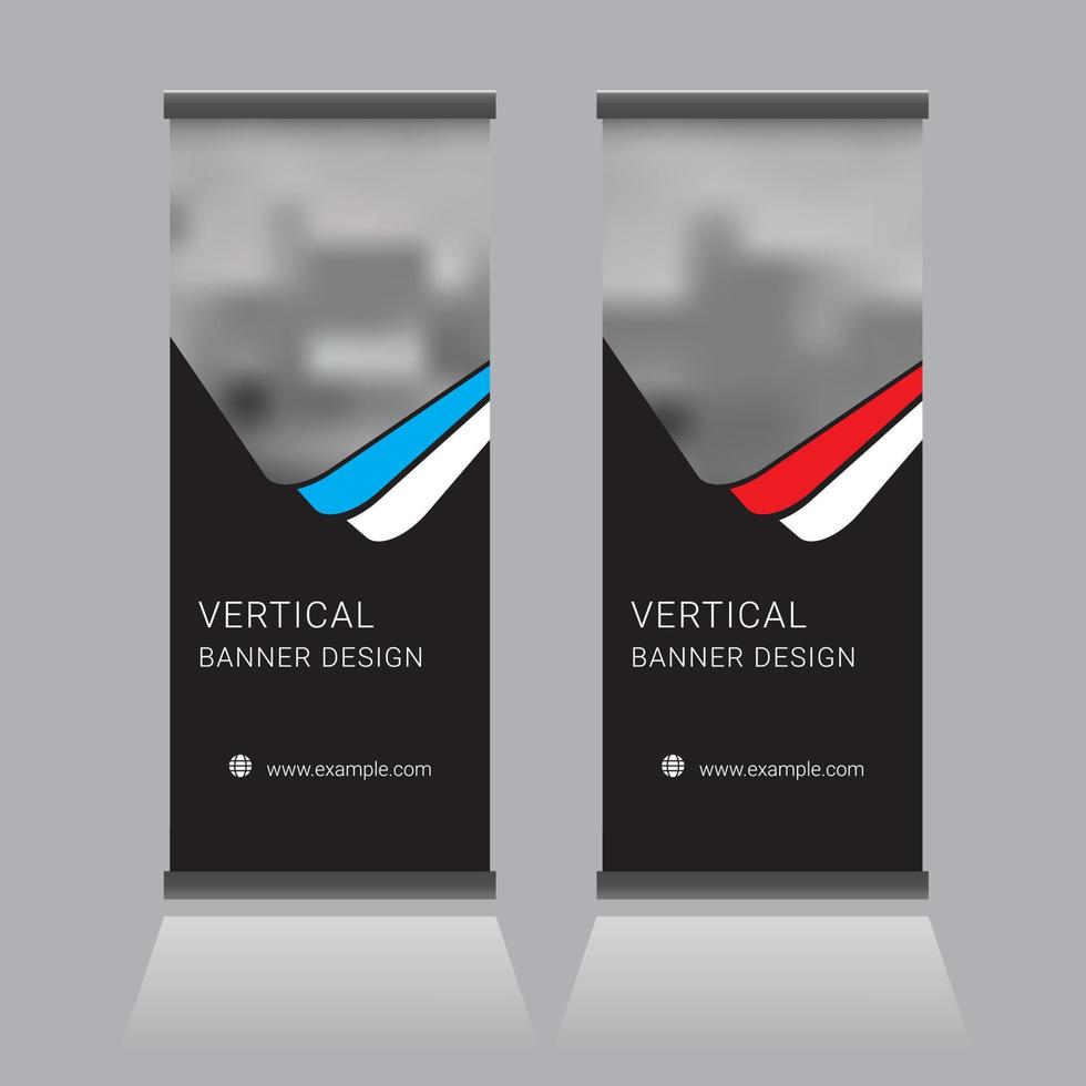 roll up banner design vetor