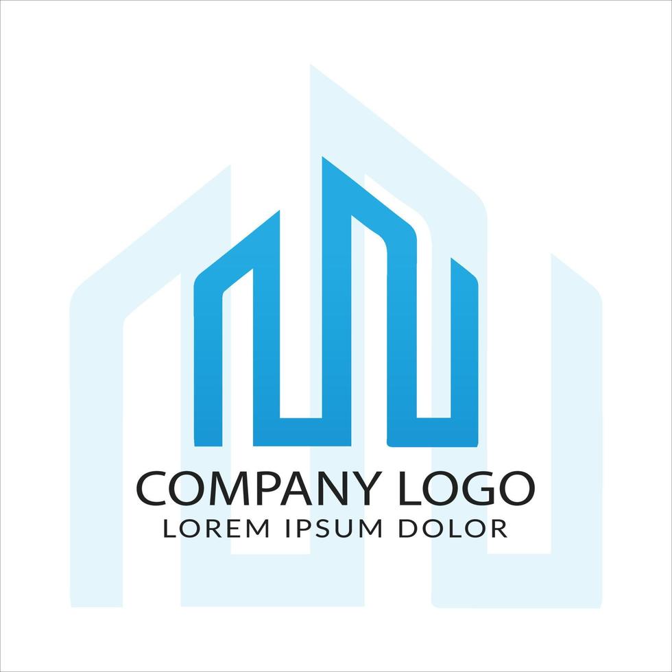design de logotipo de empresa imobiliária vetor