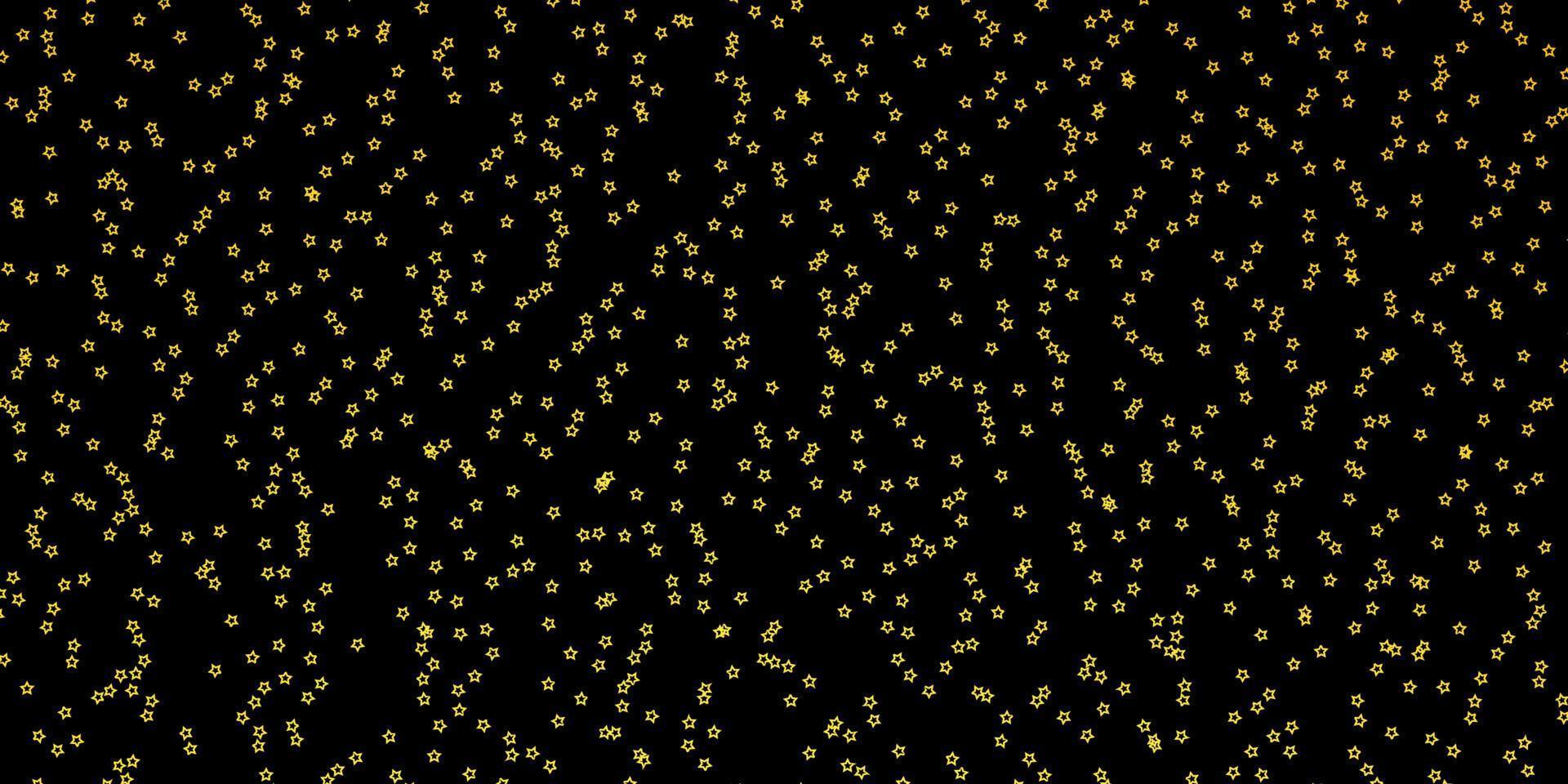 fundo vector amarelo escuro com estrelas coloridas.