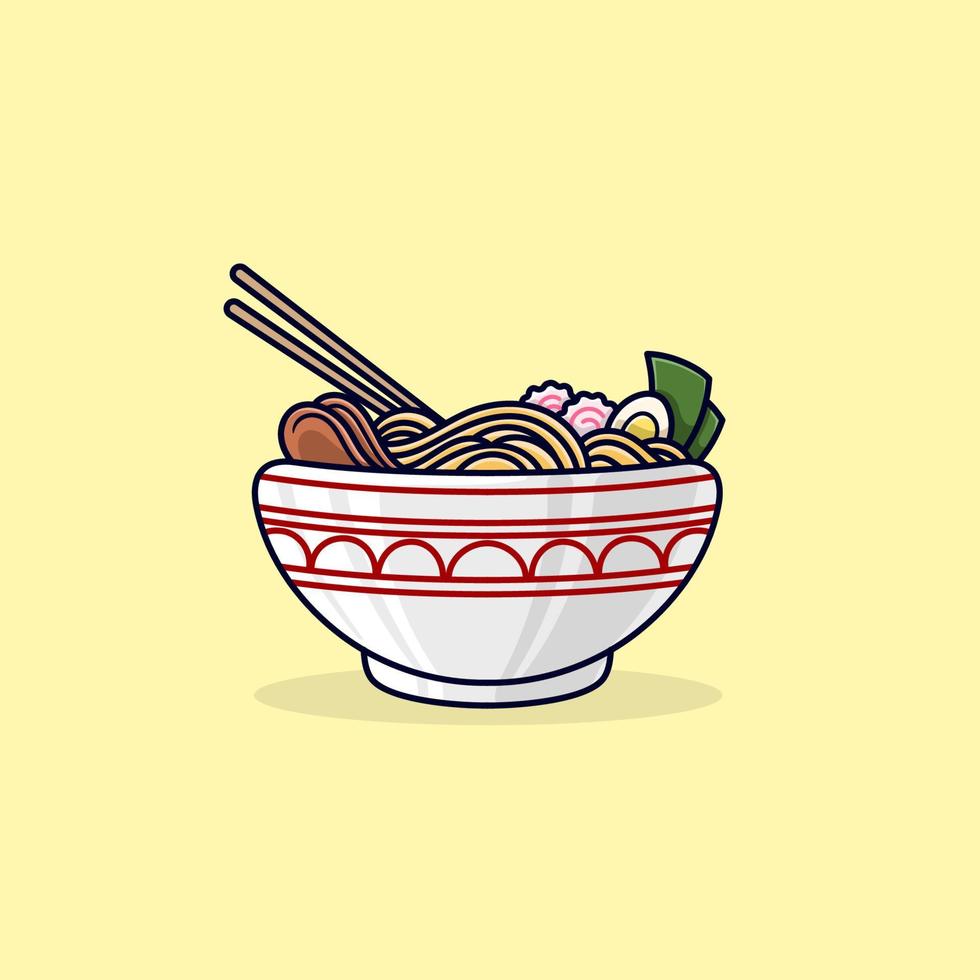 ilustração do logotipo ramen vetor