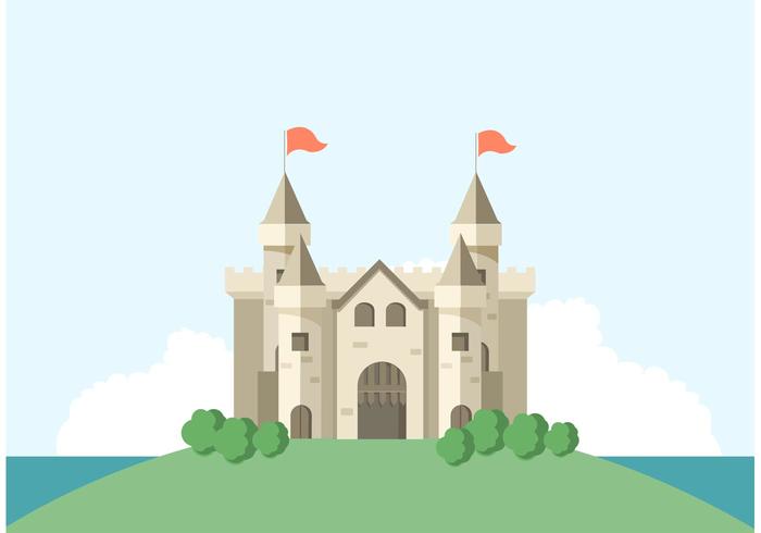 Livre Fort In Flat Vector Design