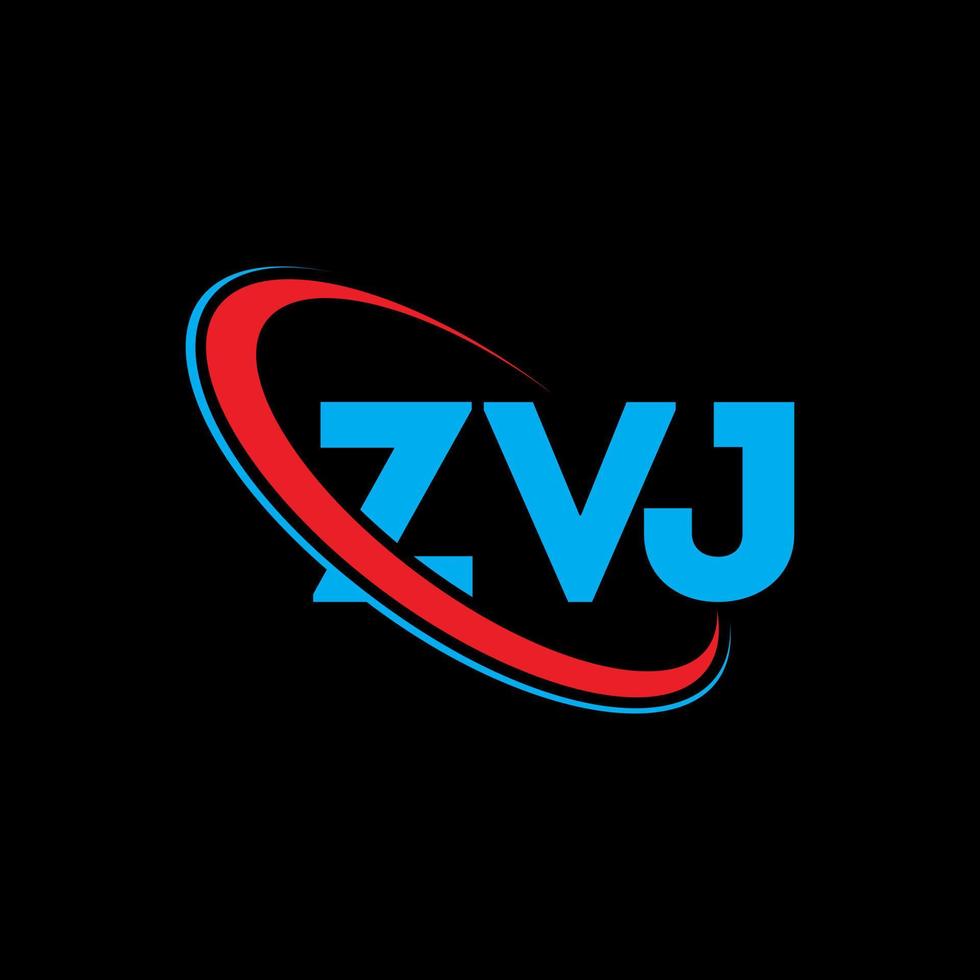 logotipo zvj. carta zv. design de logotipo de letra zvj. iniciais zvj logotipo ligado com círculo e logotipo monograma em maiúsculas. tipografia zvj para marca de tecnologia, negócios e imóveis. vetor