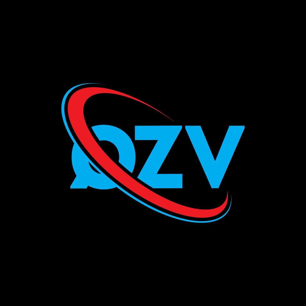 logotipo qzv. letra qzv. design de logotipo de letra qzv. iniciais qzv logotipo ligado com círculo e logotipo monograma maiúsculo. tipografia qzv para marca de tecnologia, negócios e imóveis. vetor