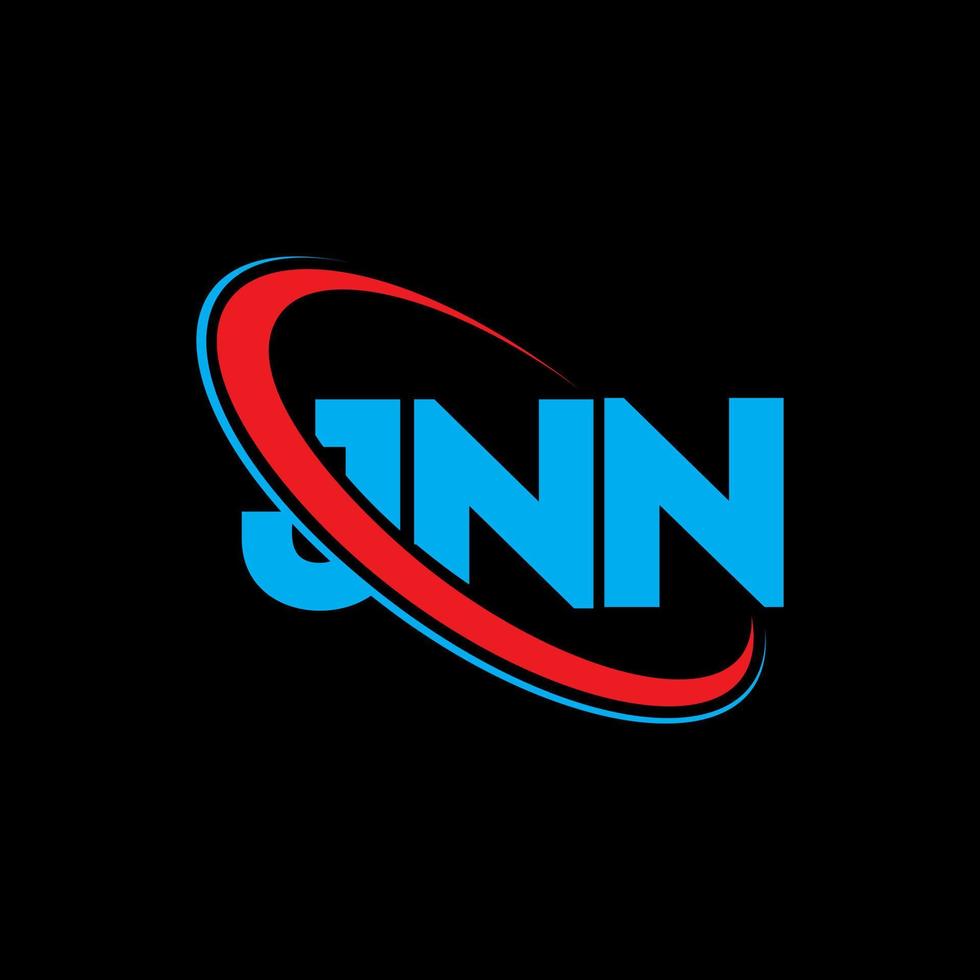 logotipo jn. carta jn. design de logotipo de carta jnn. iniciais jnn logotipo ligado com círculo e logotipo monograma em maiúsculas. tipografia jnn para marca de tecnologia, negócios e imóveis. vetor