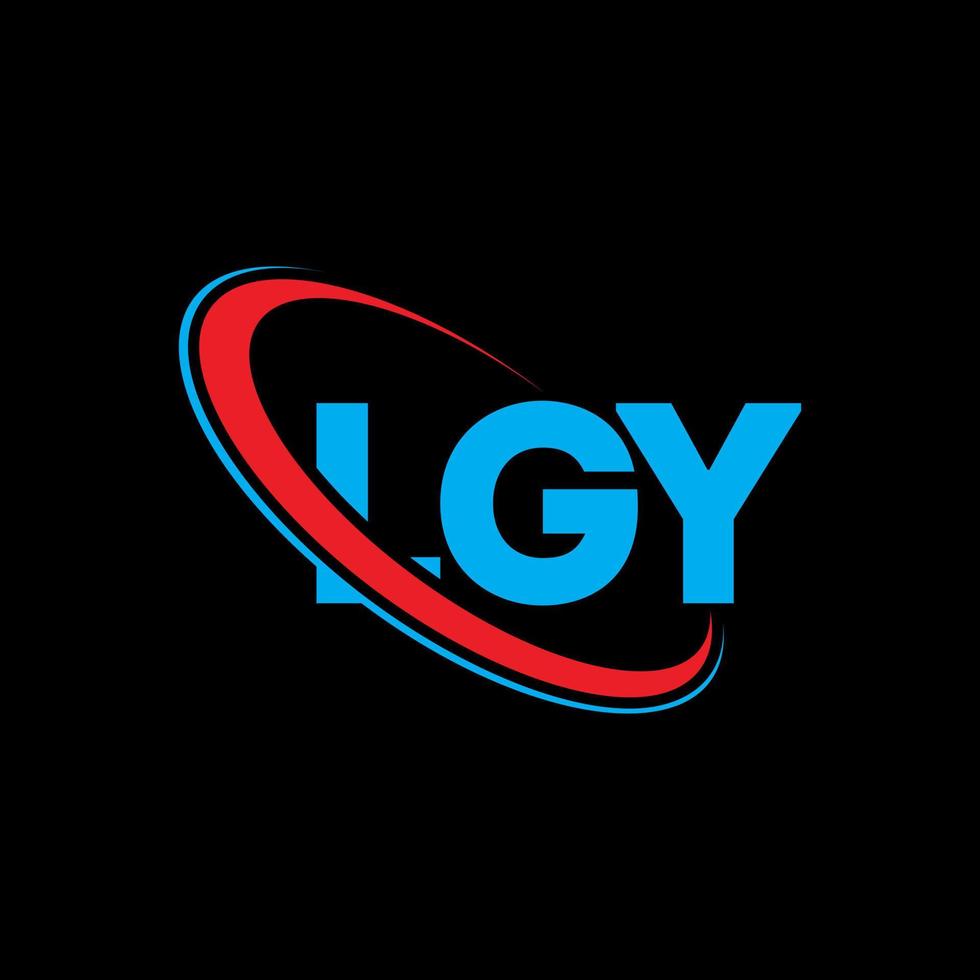 logotipo lg. carta lg. design de logotipo de letra lgy. iniciais lgy logotipo ligado com círculo e logotipo monograma maiúsculo. tipografia lgy para marca de tecnologia, negócios e imóveis. vetor