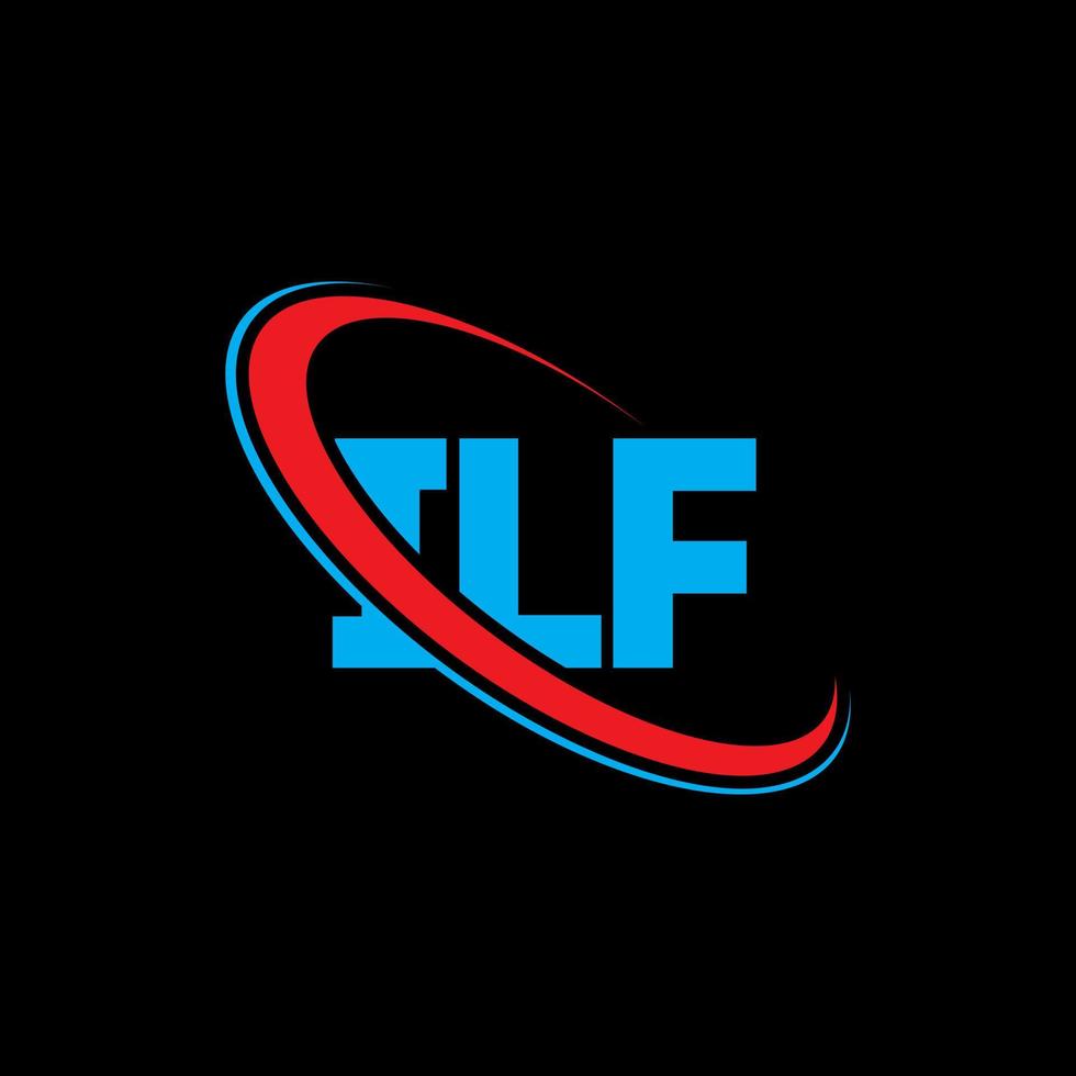 logotipo if. carta se. design de logotipo de carta ilf. iniciais ilf logotipo ligado com círculo e logotipo monograma em maiúsculas. lf tipografia para tecnologia, negócios e marca imobiliária. vetor